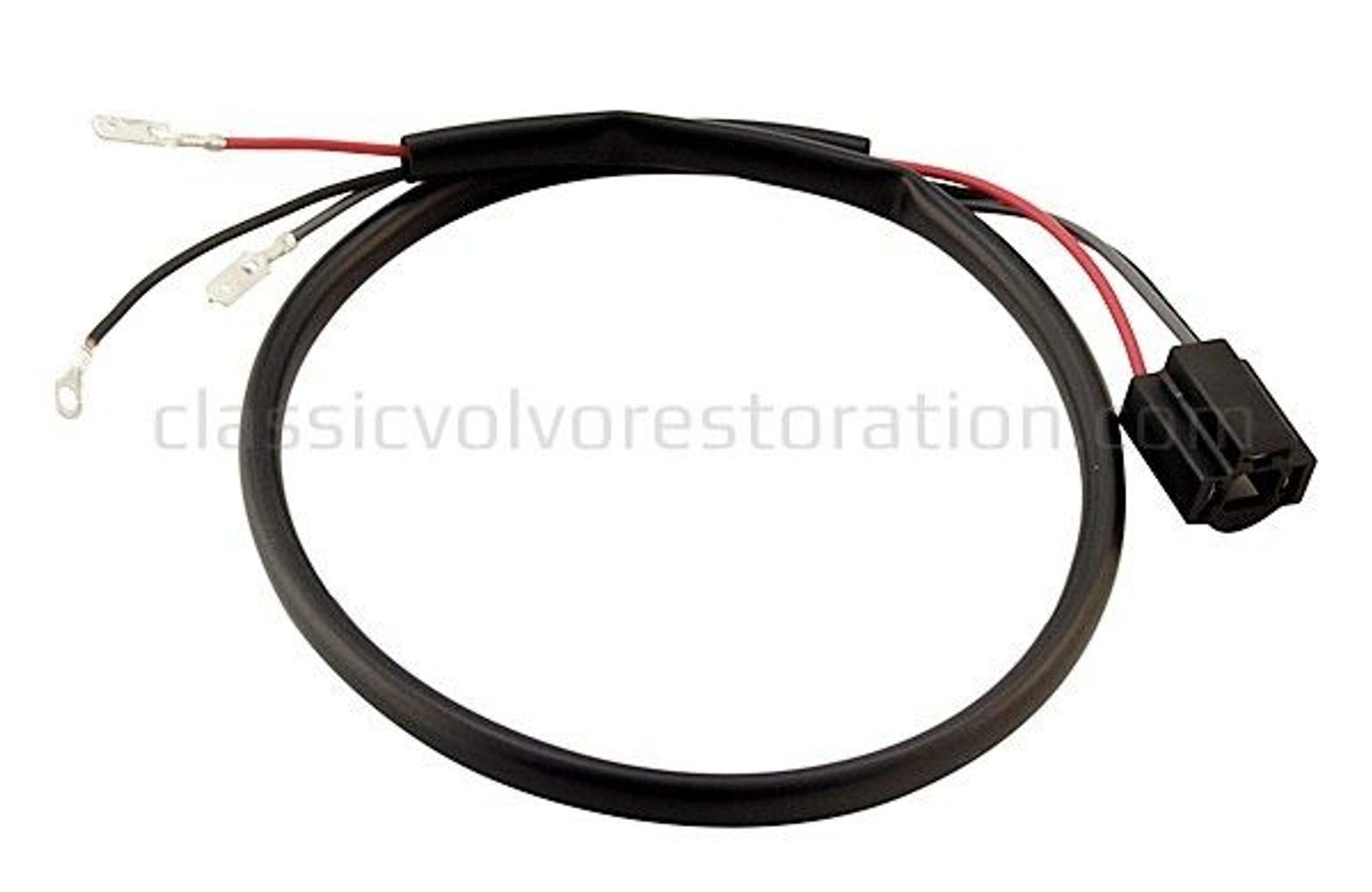 Ajovalojen johdotus Volvo PV544:lle, Duett, B18, vasen