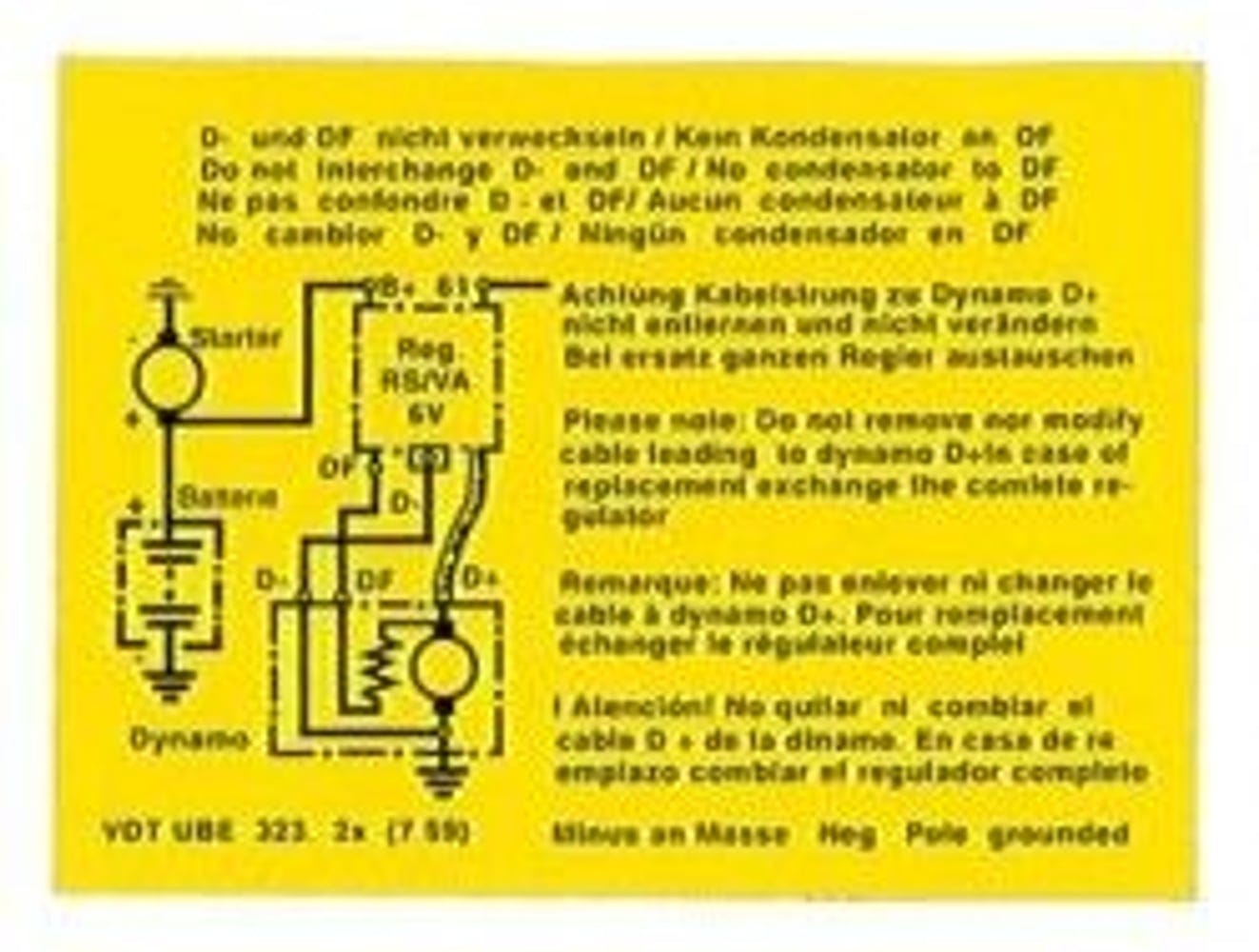 Tarra latausrele 6V — bild 1 av 2