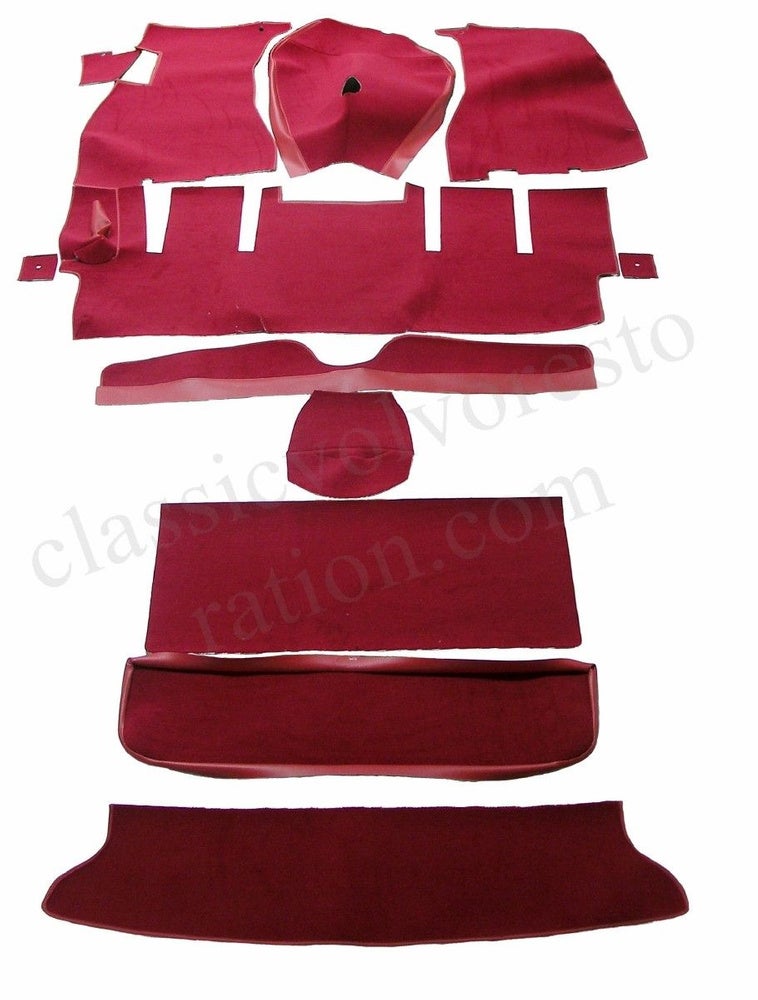 Lattiamattojen sarja punainen