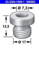 Gennemføring hovedcylinder 2-krs