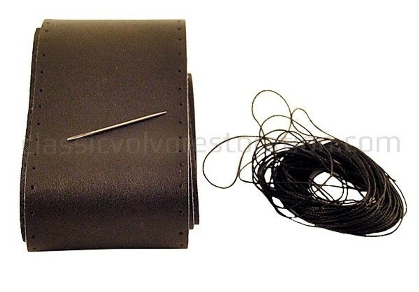 Ratbetræk sort læder