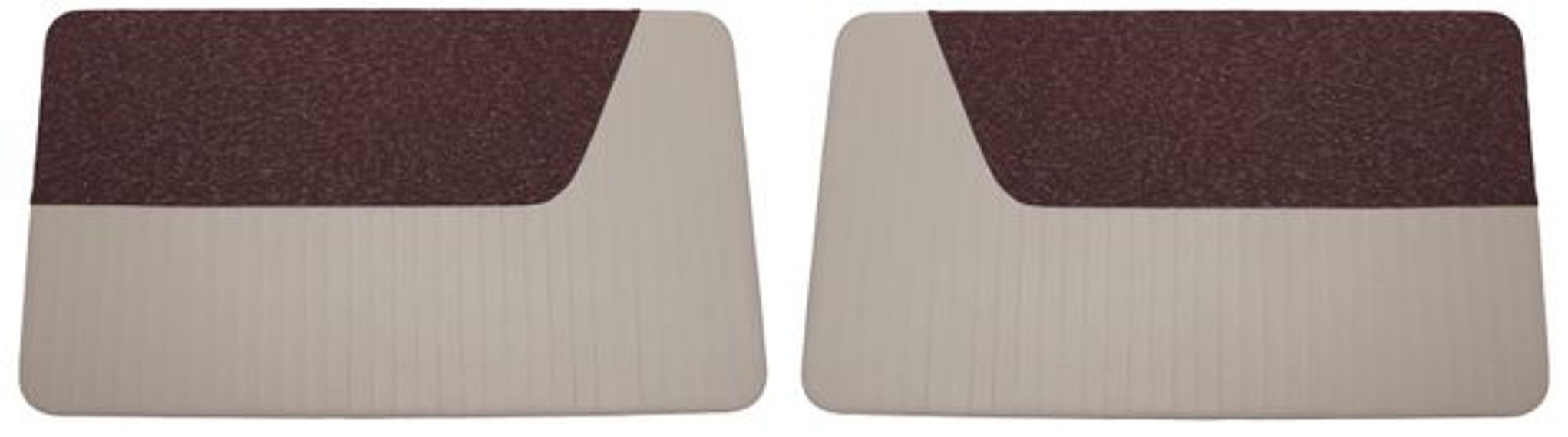 Türverkleidungen für Volvo PV444S-LS 1956-57, rot/grauer Stoff