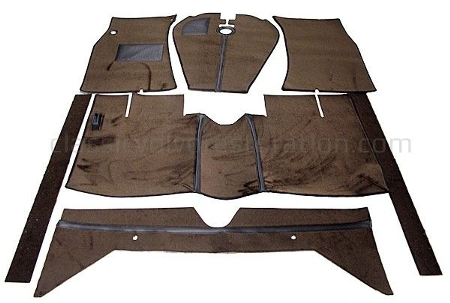 Måttesæt brun tekstil