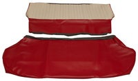Bezug Rücksitz US rot/beige