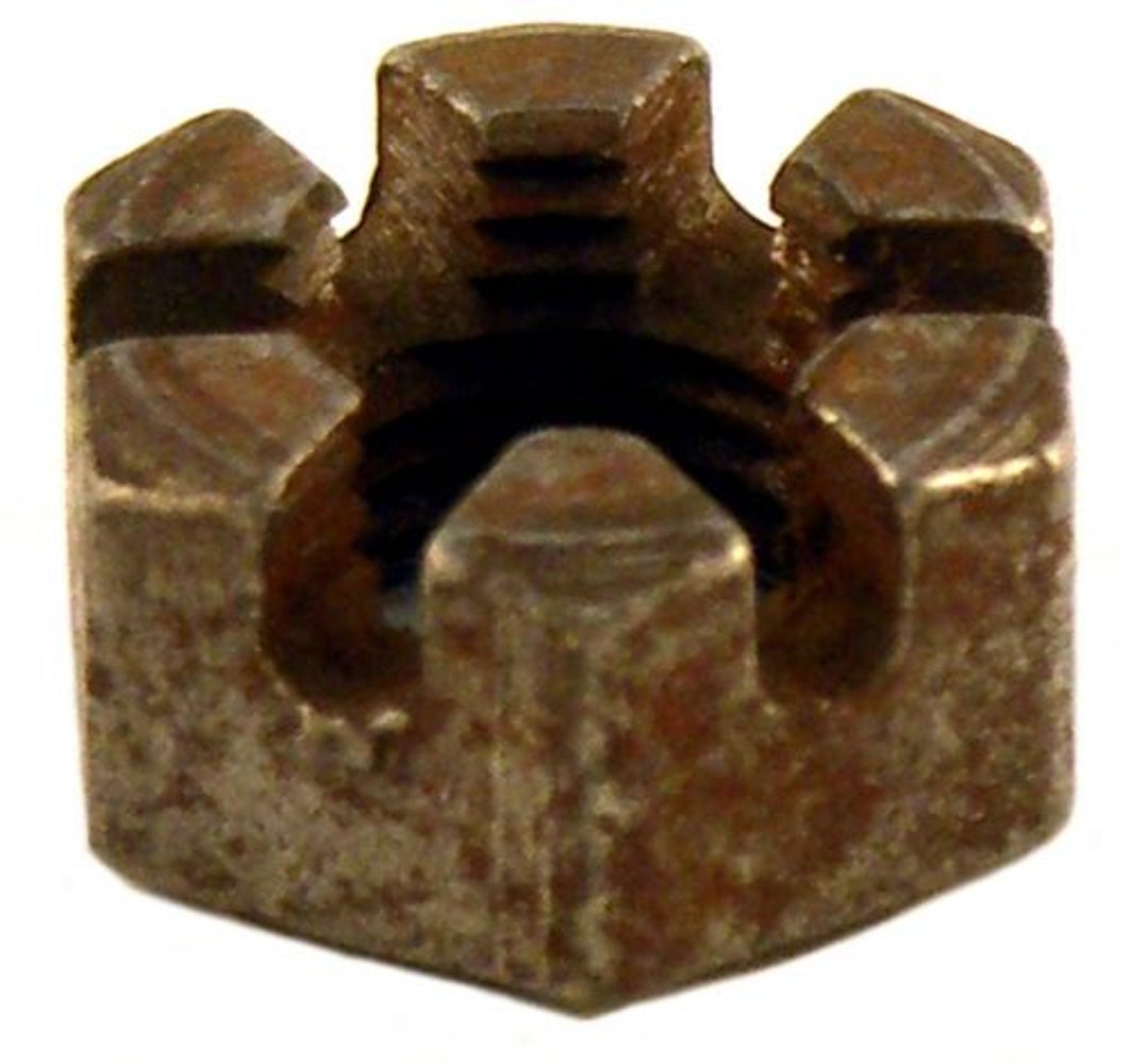 Kronmøtrik UNF 3/8-24 h=8,5 mm