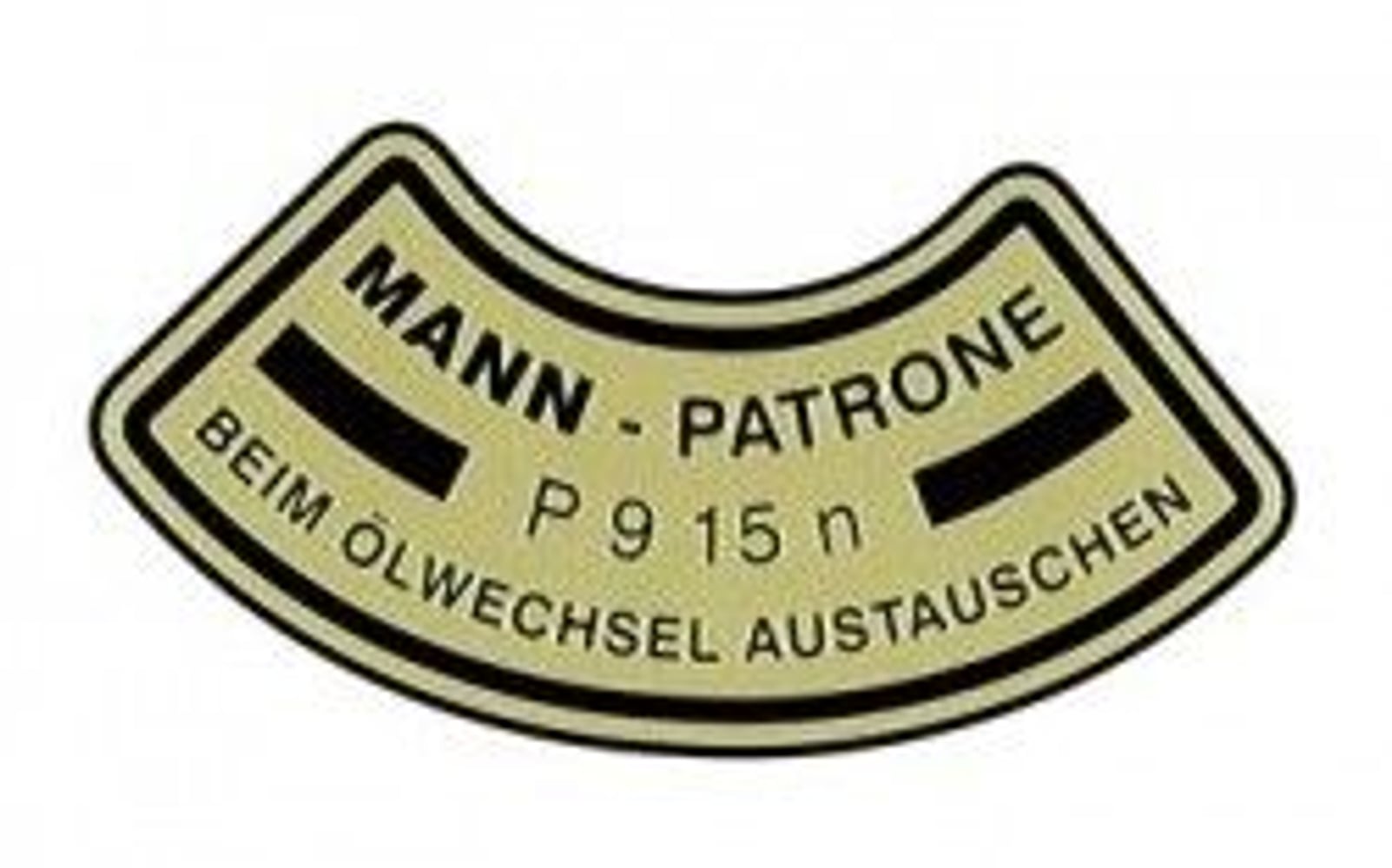 Mærkat oliefilter Mann B4B