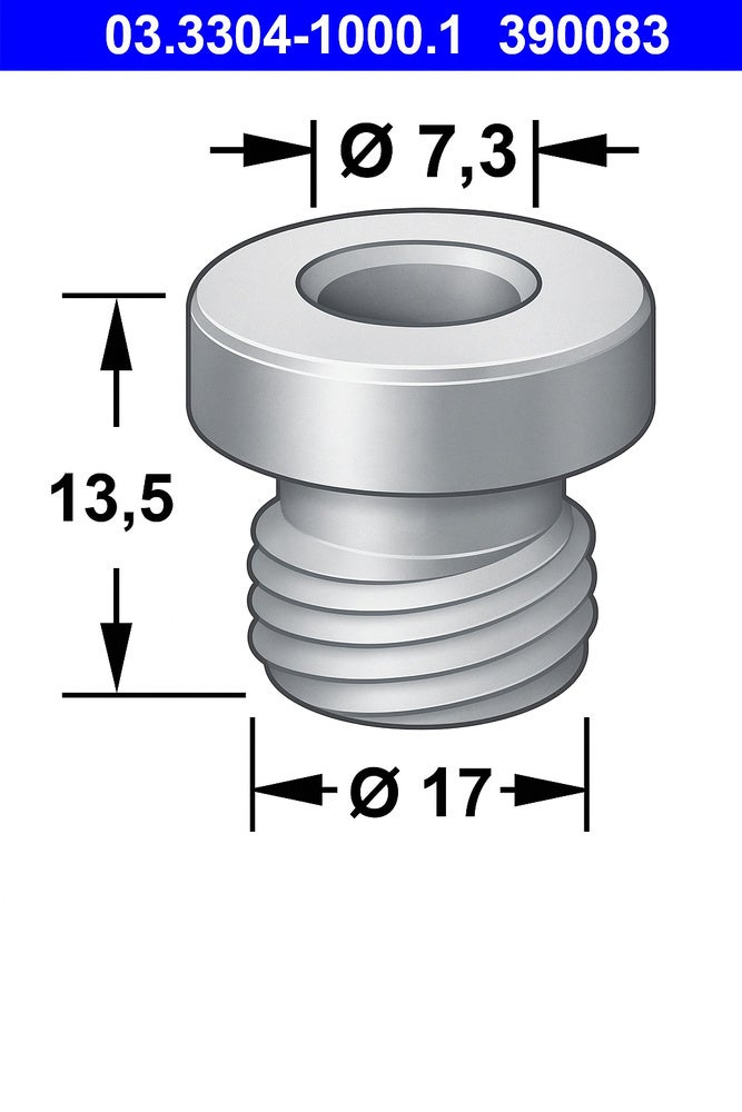 Gennemføring hovedcylinder 2-krs