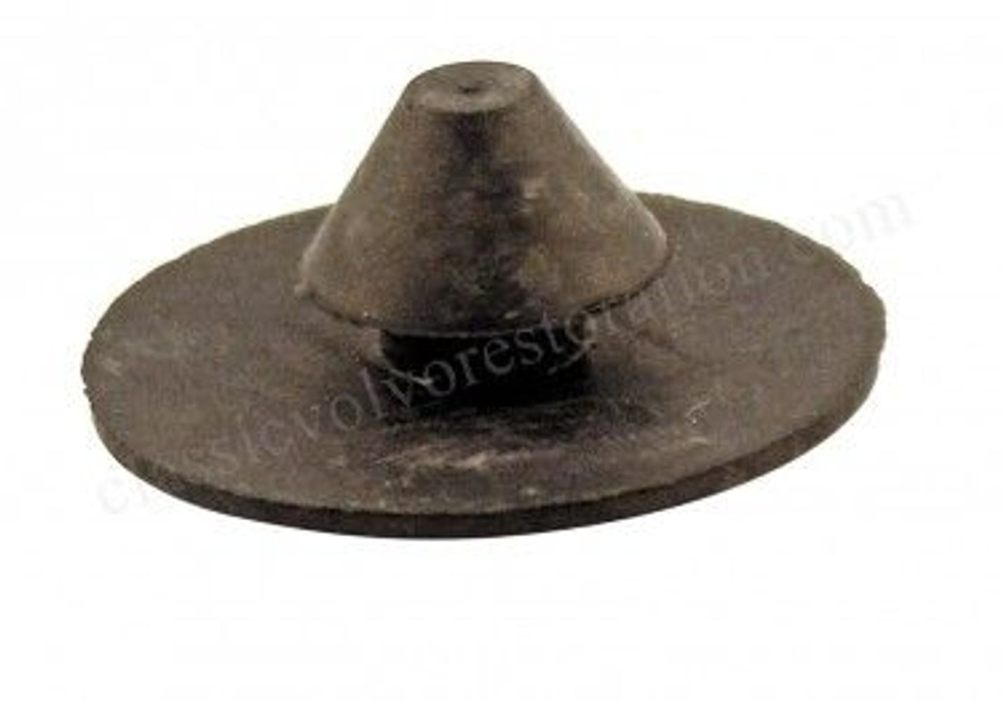 Gummiknap torpedofilt sort