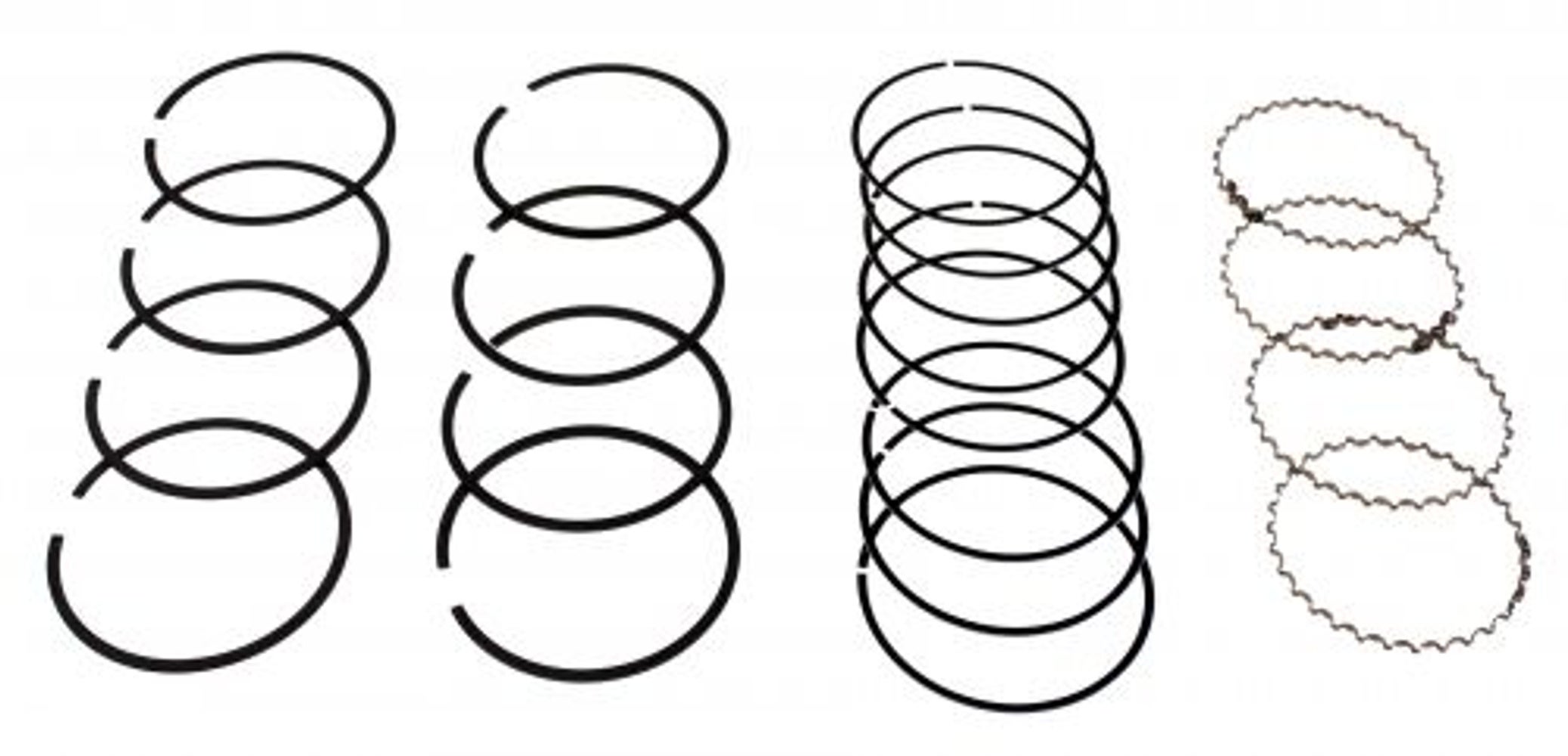 Piston ring set B23A/E/F 0.6 mm
