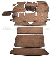 Fußmattensatz braun/schwarz