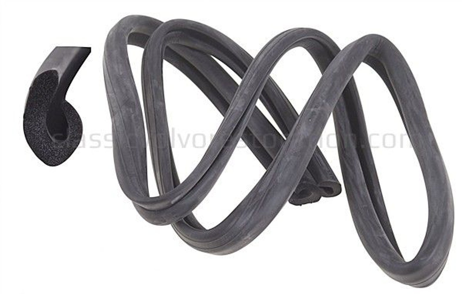 Gummiliste hætte bageste