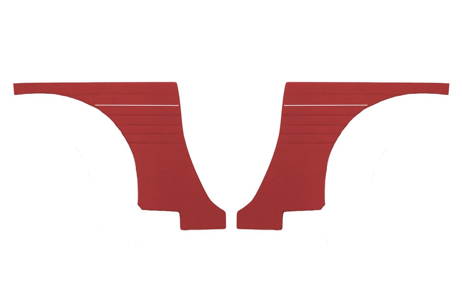 Panel bagpå Volvo 1800S/E 1964-70 rødt par