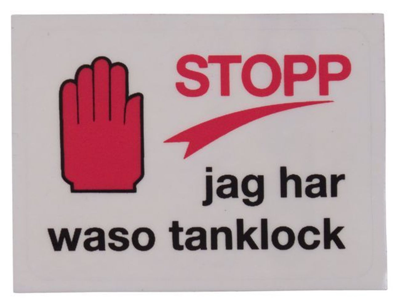 Mærkat Waso tanklåg