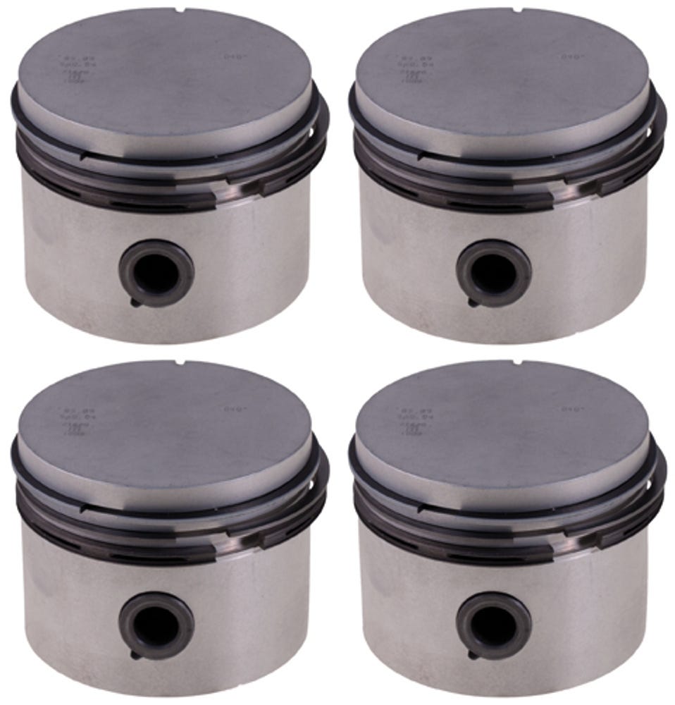 Kolvsats (4 st) med ringar till Volvo B19, B20, B30 1974- 0,030"