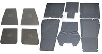 Fußmattensatz grau Gummi m/Zub.