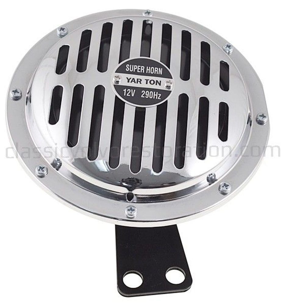 Äänitorvi 12V 150 mm yleismalli kromi