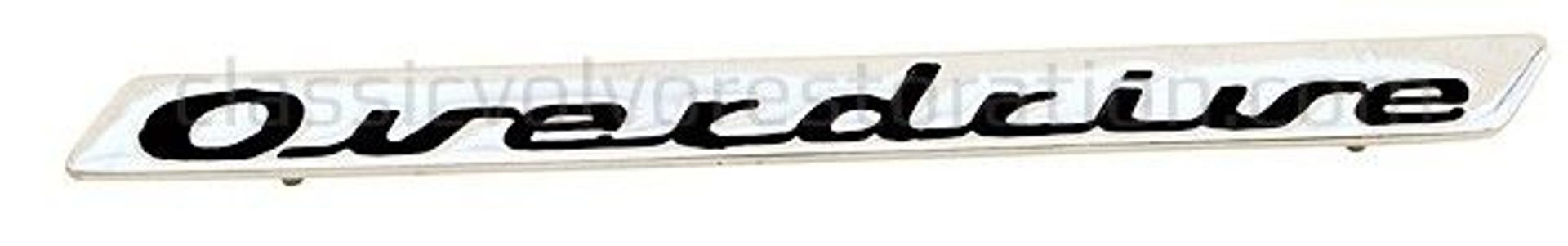 Emblem "Overdrive" til Volvo Amazon, 140, 164 bagagerum