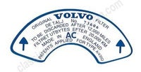 Decal Luchtfilter Volvo B18 sport (73606)