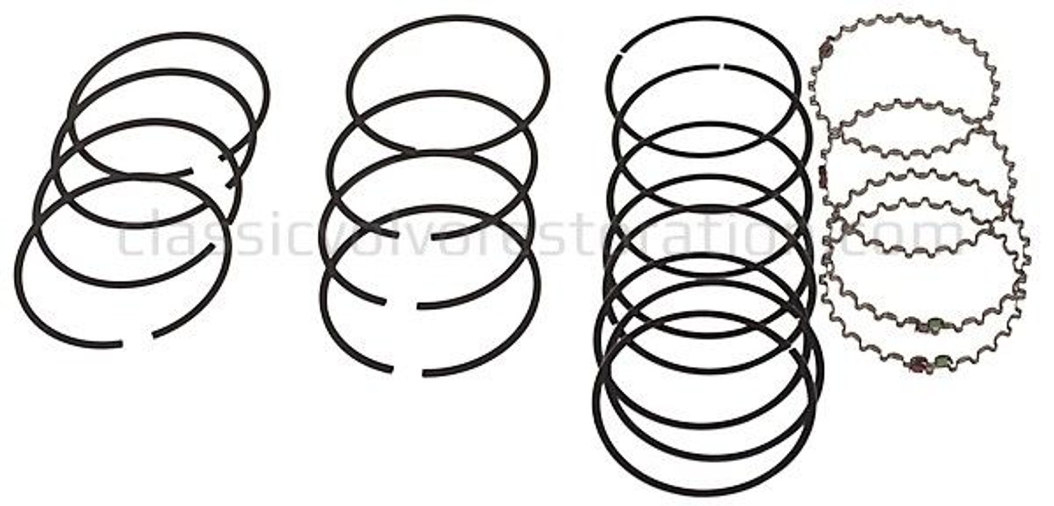 Jeu de segments de piston