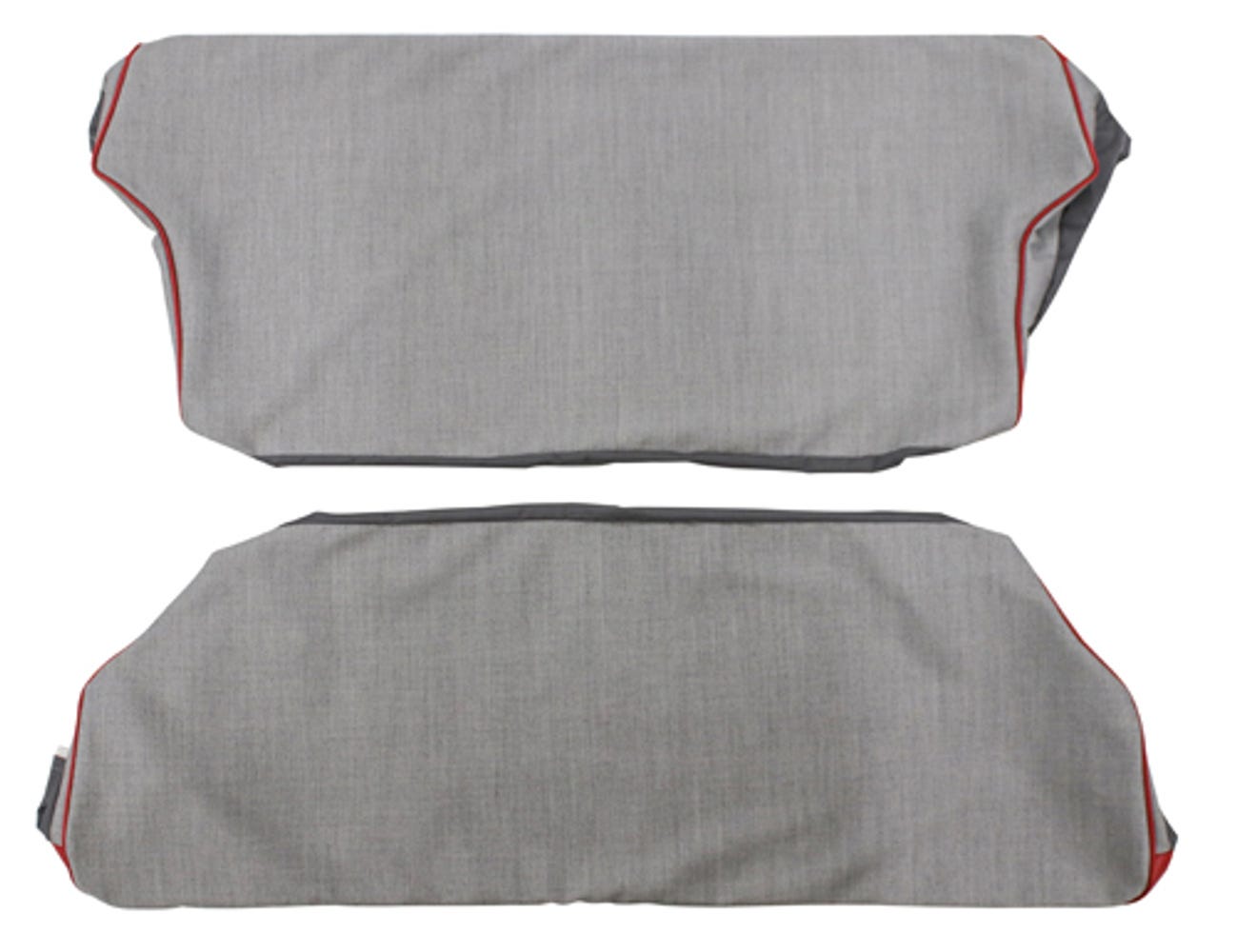 Sellerie de siège arrière pour Volvo 544A 1958-60 rouge/gris Option 2