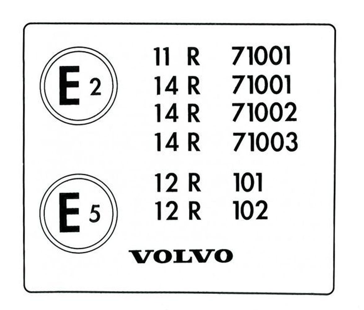 Dekaltype dekal til Volvo 140