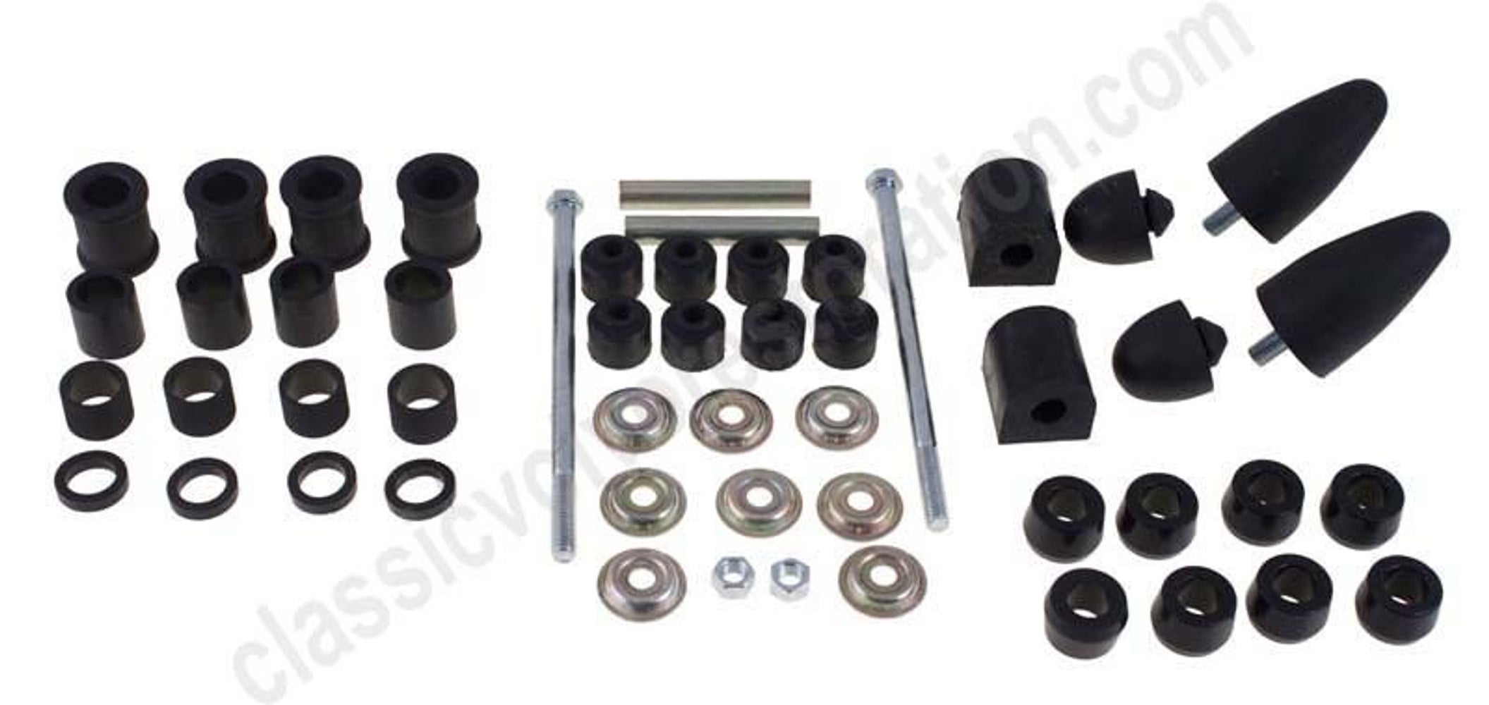 Bussingsset voorwielophanging