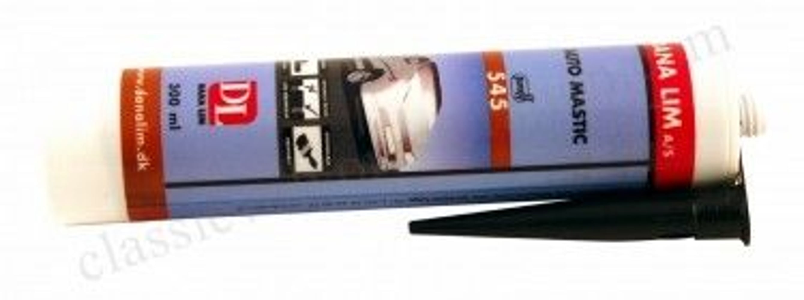 Sealing compound glass/rubber strip