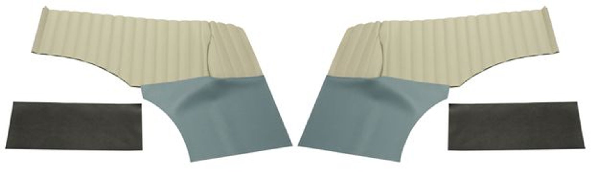 Panel bagside US blå/beige