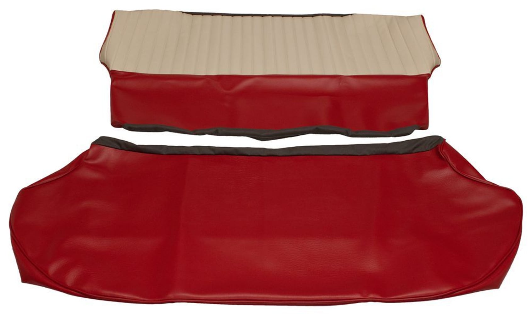 Betræk bagsæde US rød/beige