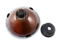 Lyskaster H4 7" kupat glas