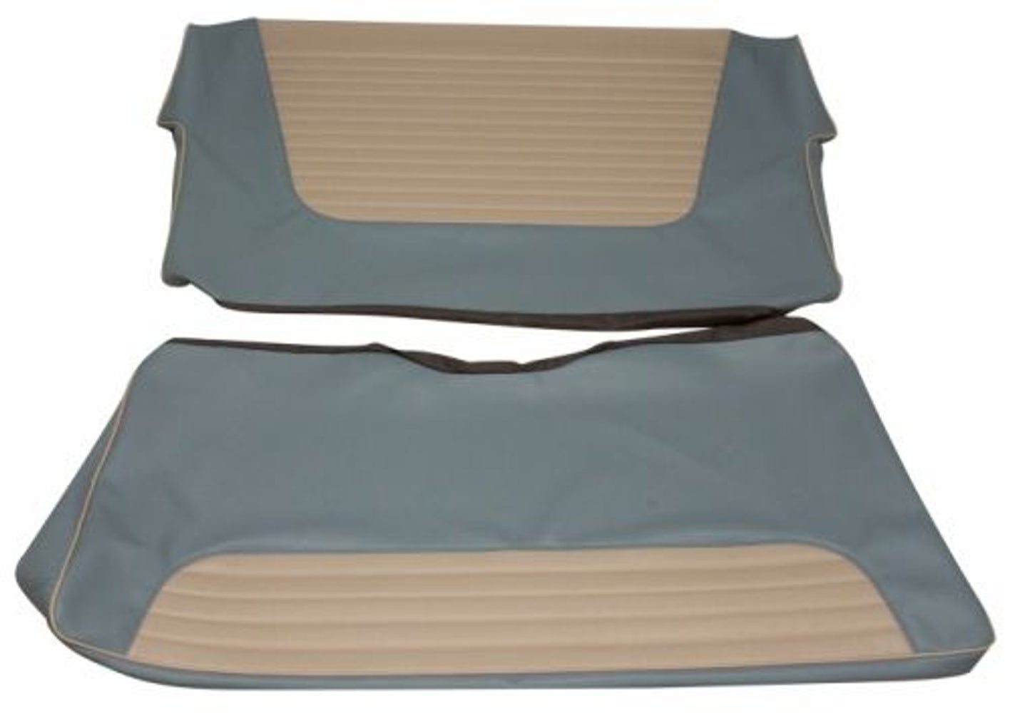 Betræk bagsæde blå/hvid