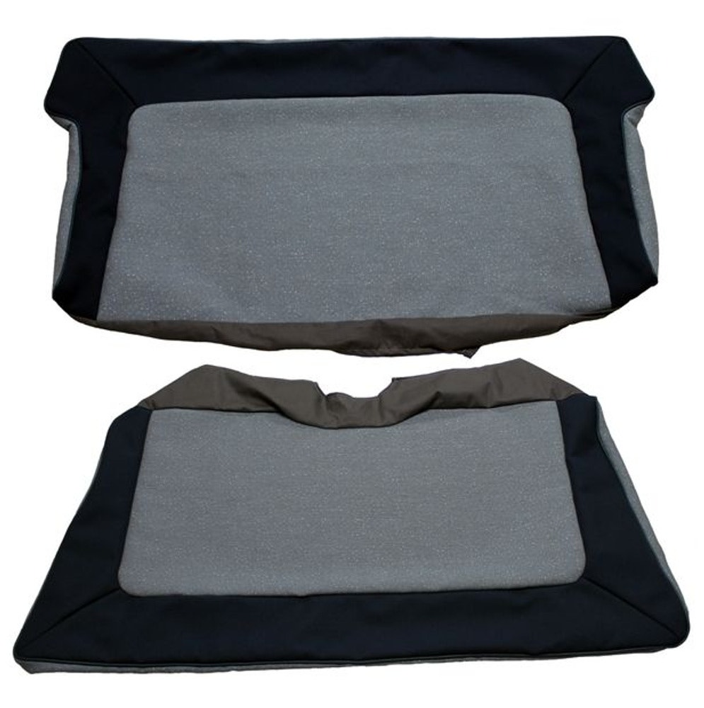 Betræk bagsæde grå/blå