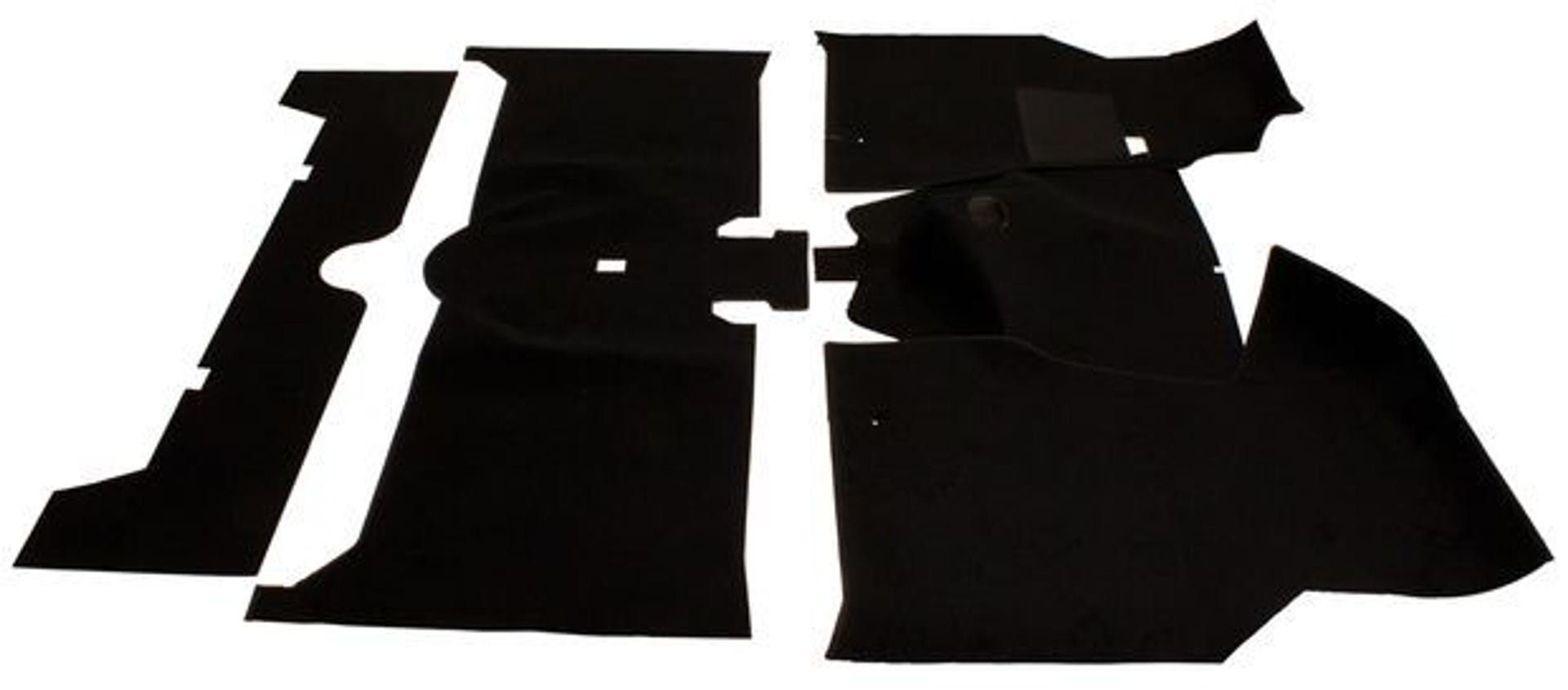 Mattosetti Volvo 140 1972 -malliin, musta tekstiili — bild 1 av 2