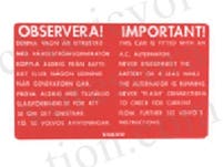 Dekal vekselstrømgenerator 123GT